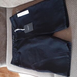 Tahari Black Bermudas with Classic Straight-Leg Cut